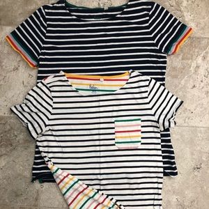 Womens Boden rainbow bretons